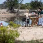 Book a romantic honeymoon sundowner experience, on the banks of the Klaserie River.