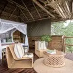 A sleep-out experience nestled in a treehouse with views of the bush. 