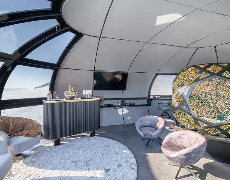 Enjoy a drink from the bar.