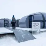 Una base de lujo de última generación en la Antártida.