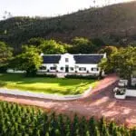 Rickety Bridge Manor House, with its Cape Dutch style, blends seamlessly into the peaceful courtyside. 