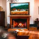 Cosy winter evenings beckon you to indulge in reading by the fireplace.