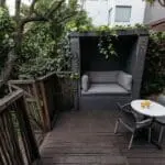 A cosy nook is the ideal spot for a light lunch. 