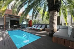 A great spot to catch a light tan in between refreshing dips in the pool | The Tree House Boutique Hotel.