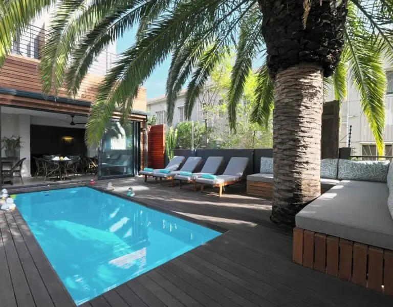A great spot to catch a light tan in between refreshing dips in the pool | The Tree House Boutique Hotel.