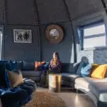 The lounge pod - the perfect spot to gather and relax in between meals and activities.