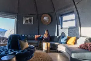 The lounge pod - the perfect spot to gather and relax in between meals and activities.