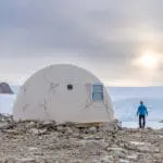 State-of-the-art Polar Pods keep the harsh elements out and the interiors cosy.