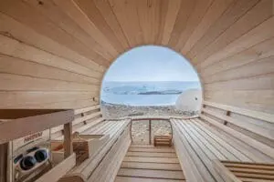 Warm up and unwind in the sauna.