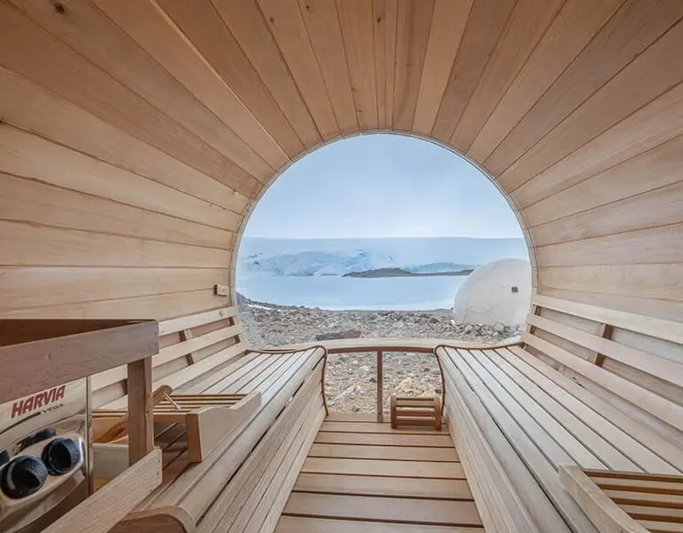 Warm up and unwind in the sauna.