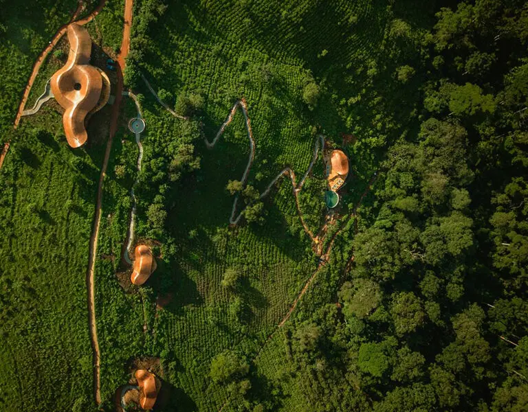 Aerial view of Erebero Hills.