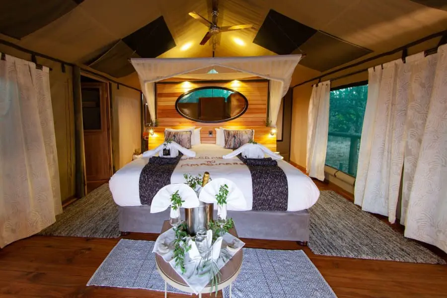 A luxury tented lodge awaits you. 