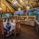 Savour delicious meals in a warm, communal dining setting.