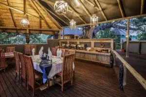 Savour delicious meals in a warm, communal dining setting.