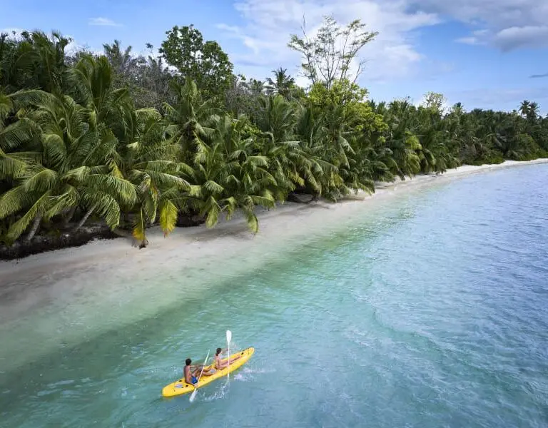 Beautiful kayaking adventures around the island | Waldorf Astoria Seychelles