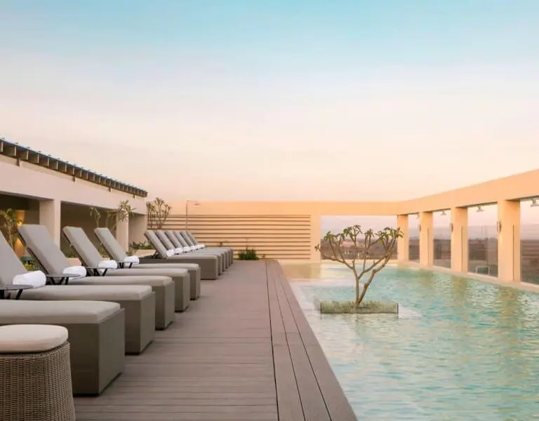 Visit the rooftop pool for a swim and a cocktail.