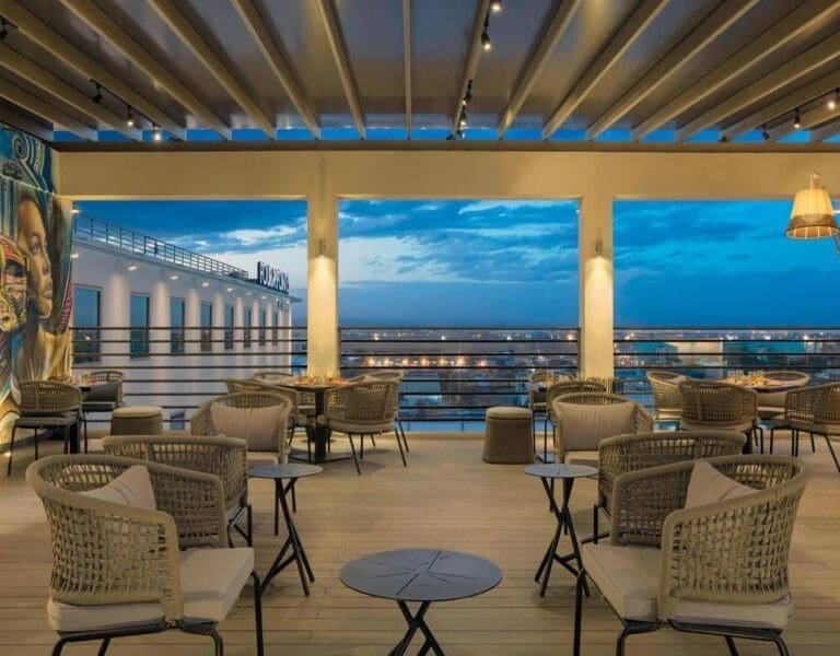 Enjoy dinner at the Tazama Rooftop Resturant. 