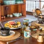 Beautiful meals enjoyed on the dhow. 