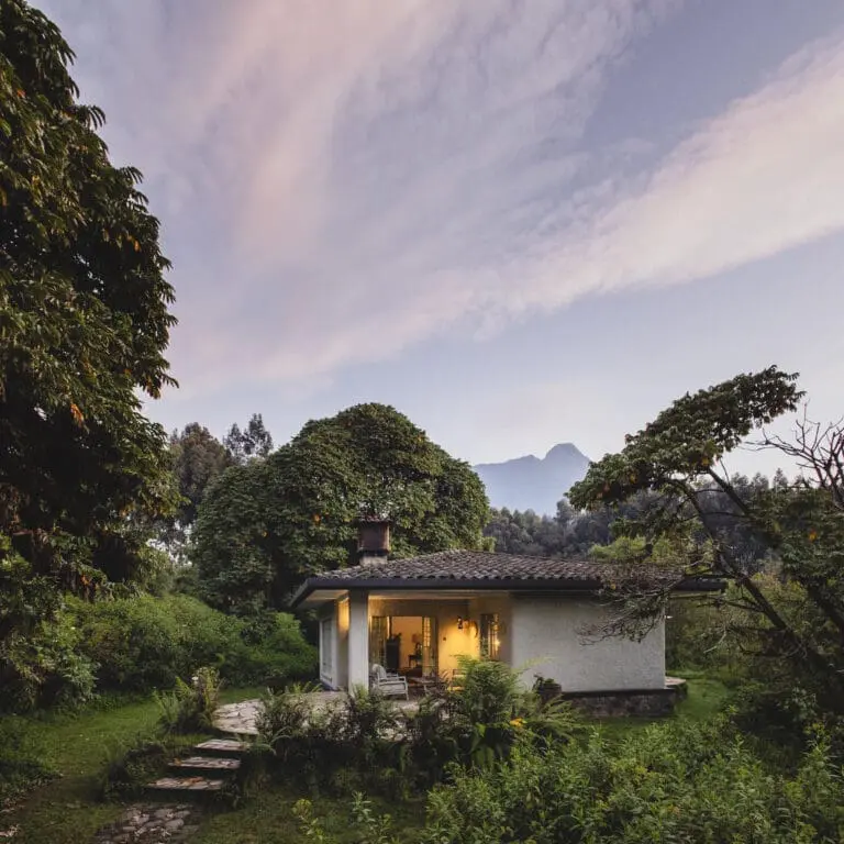 The cottages at Wilderness Sabyinyo are located in private corners of the camp.
