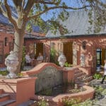 Dine in the courtyard. 