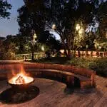 Gather around the fire in the evenings. 