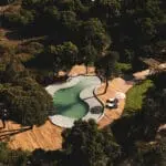Take a dip in the swimming pool. 