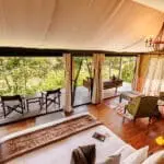Spacious suites with river views. 