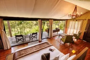 Spacious suites with river views. 