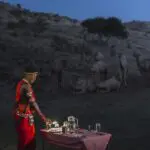 Bush dining under the stars is an unforgettable experience. 