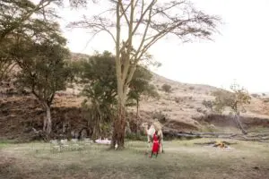 A coffee and tea station is set up each morning, gently awakening you for the day's walk.