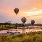 Experience once-in-a-lifetime hot air ballooning across the vast plains of the Serengeti.