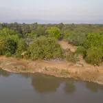 Aerial view of Three Rivers Camp.