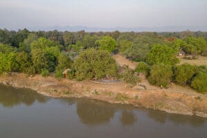 Aerial view of Three Rivers Camp.