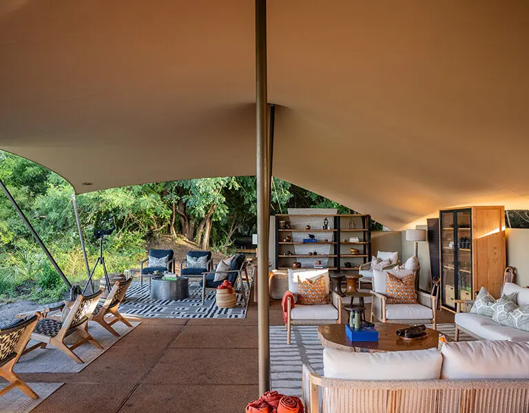 The communal lounge area. 