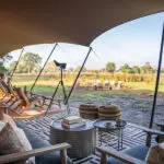 Chicar's deck is perfectly positioned for a superb 'armchair' safari.
