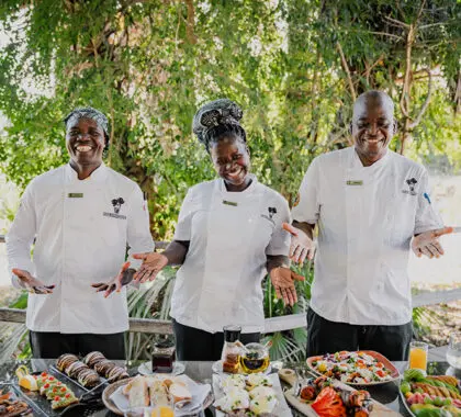 All meals are expertly prepared and served with a smile. 