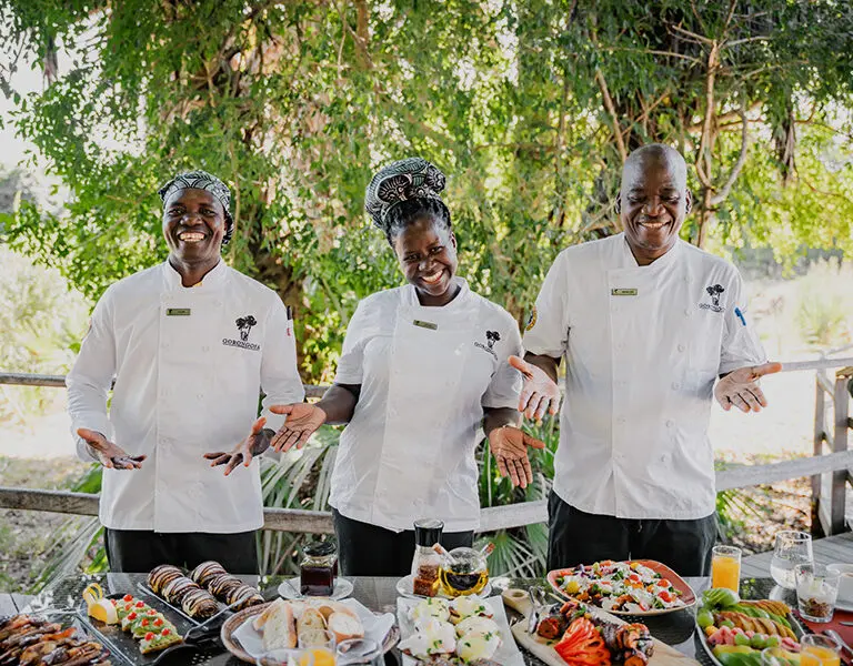 All meals are expertly prepared and served with a smile. 