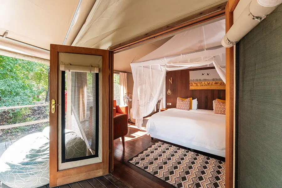 Intérieur de la Tented Suite. 