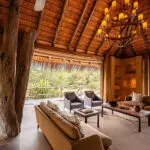 The indoor lounge.