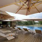 Relax by the pool.
