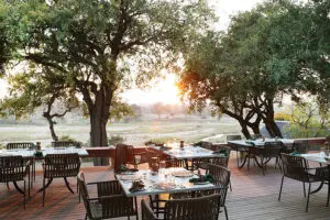 The dining deck.