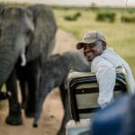 Tracker on a game drive. 