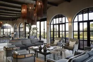 Relax in the lounge with a glass of wine. 