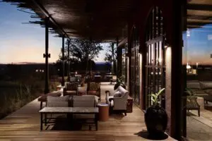 Retreat to the verandah for sunset views before dinner. 