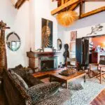 A second lounge area leads to a bar, inviting you can to order coffees and cocktails. 