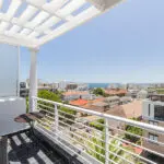 Vista desde el apartamento de 1 dormitorio de la 5ª planta.