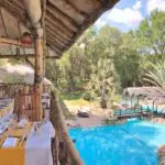 Disfrute del almuerzo en el mirador del restaurante.