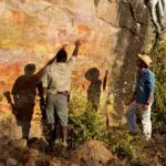 Explore ancient rock art sites in Malilangwe Reserve.