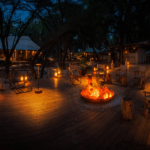 Gather around the firepit with good company and drinks.