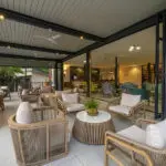 The patio lounge area.